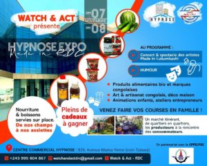 Retour sur Expo made in RDC à Lubumbashi au Centre Commercial Hypnose par Agence Résilience RSE et Watch & Act