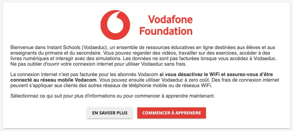 L’initiative « Ecoles en Ligne pour l’Afrique » de la fondation Vodafone offre à des millions de jeunes en République Démocratique du Congo (RDC) des outils pédagogiques