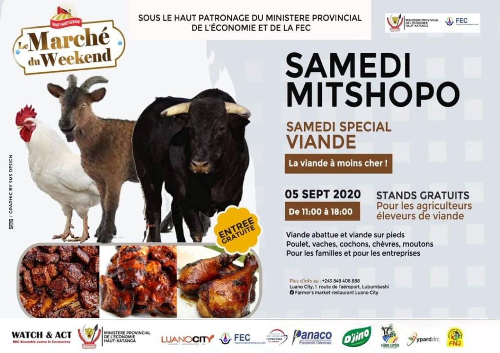 Retour sur le Marché du Weekend spécial viande Samedi Mitshopo en République Démocratique du Congo Septembre 2020