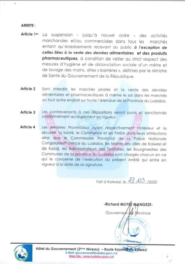 La Responsabilité Sociétale Sanitaire en RDC 2